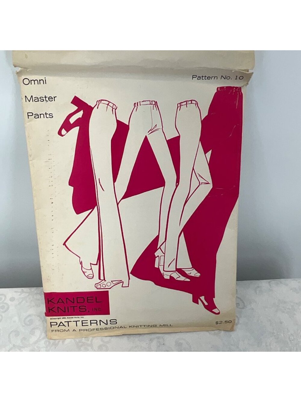 Omni Master Pants Sewing Pattern By Kandel Knits Inc. Pattern No. 10 Retro 1970s